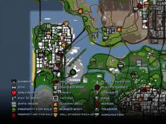 Карты GTA: San Andreas Все граффити гта сан